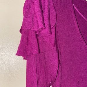 Free People Long Ruffled Sleeve pullover blouse